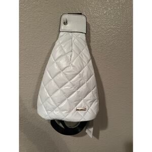 NWT Kensie White Quilted Crossbody Sling Bag